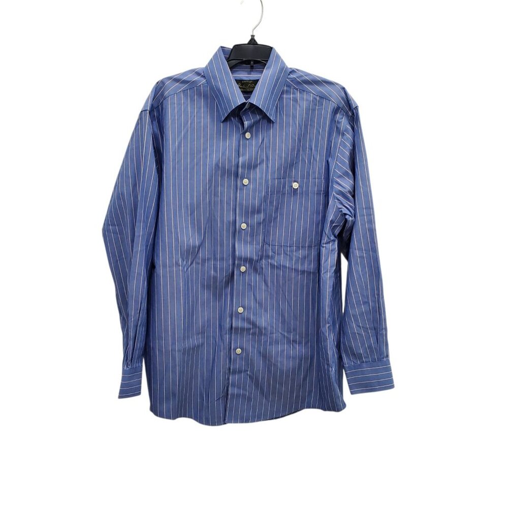 Orvis | Charles F. Orvis Signature Collection Blue Yellow‎ Pinstripe Button Up M
